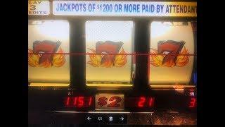 JACKPOT/ HANDPAY Blazing 7's $2 Slot Max Bet $6 Red Alert & Gems Slot 