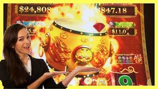 My Neighbor Was Jealous of my BIG WIN on Dancing Drums Explosion! | Casino Countess