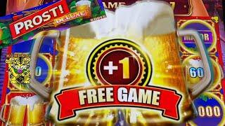 CHEERS TO BIG WIN !PROST ! DELUXE (Aristocrat) Slot $450.00 FREE PLAT AT VEGAS ! Part 2Palms LV