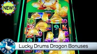 New️Lucky Drums Dragon Slot Machine Bonuses