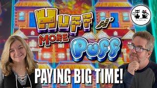 OUR FAVORITE SLOT MACHINE HUFF N MORE PUFF PAYS BIG!! PLUS KRAKEN UNLEASHED FOR A PROFIT!!