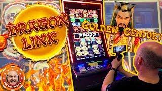 $50 BET$ Golden Century Dragon Link DOUBLE BONUS JACKPOT!