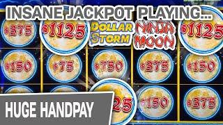 Ninja Moon INSANE Handpay Jackpot  $75 Per Spin = BIG Dollar Storm Win at Choctaw