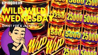 WILD WILD WEDNESDAY! QUEST FOR A JACKPOT [EP 39]  WILD WILD SAMURAI Slot Machine (Aristocrat)