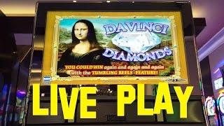Davinci Diamonds live play High Limit Denom $10.00/Spin IGT Slot Machine