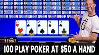 ️ ️ ️ ️ 100 Play POKER at $50 A Hand! ️ Shuffle Up and...Line It Up?