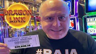 DROPPING OVER $28,000 INTO THE MILLION DOLLAR DRAGON LINK SLOT MACHINE!