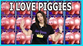SLOT QUEEN PLAYS WITH THE PIGGIES HOW MANY PIGGIES CAN WE GET ⁉️
