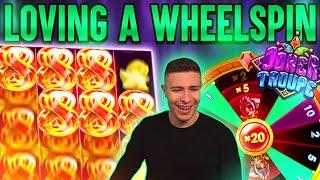 JOKER TROUPE WITH THE SECOND BEST WHEEL OUT THERE?!  BIG WIN ON PUSH GAMING ONLINE SLOT MACHINE