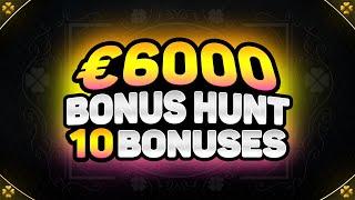 €6000 MINI BONUS HUNT RESULTS | 10 ONLINE CASINO SLOT BONUSES | ft. BONANZA & RIDERS OF THE STORM