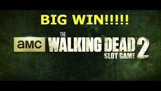 The Walking Dead 2 slot machine MAX BET LIVE PLAY BIG WIN w/BONUS Aristocrat AMC  free spins