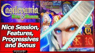 Castlevania Ring of the Heavens Slot - Nice Session with Progressives and Free Spins