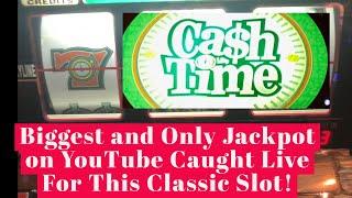 Old School Slots Presents The biggest & only JACKPOT on YouTube caught live on the classic Cash Time