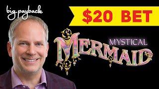 $20 MAX BET BONUSES! Mystical Mermaid Slot - I ALMOST HAD IT ALL, WOW!