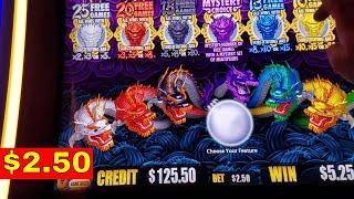5 Dragons Gold Slot Machine   Bonus MAX BET!!!!!!