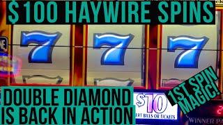 Old School Slots Presents: $100 Spins Haywire $25 & $20 Double  & Deluxe Red Hottie, 10X Pay & WOF!