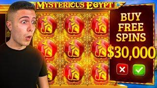 $30,000 Bonus Buy on Mysterious Egypt  (30K Bonus Buy Series #19)