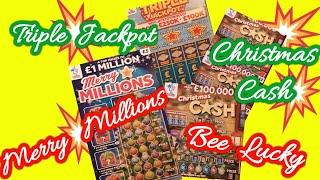 Triple JackpotMerry MillionsChristmas CashBee LuckyScratchcards