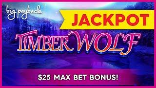 JACKPOT HANDPAY! Cash Express Luxury Line Timber Wolf Slot - HIGH LIMIT ACTION!