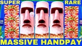 FULL SCREEN HANDPAY JACKPOT Great Moai Slot Machine $7.50 Max Bet SUPER RARE HANDPAY | Live Slot