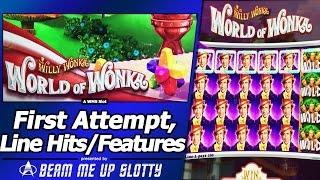 Willy Wonka World of Wonka Slot - Full-Screen, First Attempt Live Play with Oompa Loompa Features