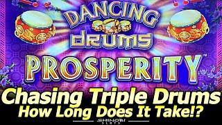 Chasing Triple Drums - How Long Does It Take!? Dancing Drums Prosperity Slot at Yaamava