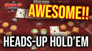 NEW GAME!! AMAZING WINNING RUN ON HEADS UP HOLD'EM!! TOP SIDE BET PAYOUT!!!