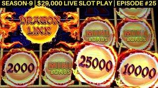 New Dragon Link Peace & Long Life Slot Machine Max Bet Bonus Won | Season 9 | Episode #25