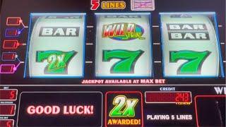 Wild Strike $25 Bets & Double Jackpot 777s $50 Bets