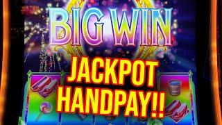 FIRST EVER JACKPOT HANDPAY! WIZARD OF OZ OVER THE RAINBOW SLOT MACHINE!!