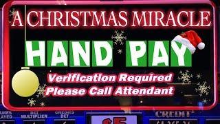 A Christmas MIRACLE Hand Pay!  Slot Machine Pokies w Brian Christopher