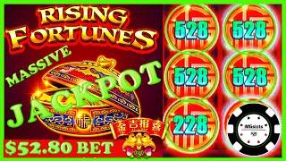 ️HIGH LIMIT RISING FORTUNES JIN JI BAO XI MASSIVE HANDPAY JACKPOT  ️$52 MAX BET BONUS Slot Machine