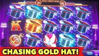 •️HOLD ONTO YOUR HAT BIG WIN•️CHASING THE GOLD HATS $3 BET SLOT BONUS SESSION