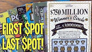 First Spot Last Spot WINS!  2X NEW $20 Money!  Fixin To Scratch