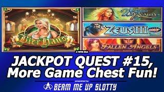 Jackpot Quest #15 - Playing All Games Again in a WMS Game Chest Machine