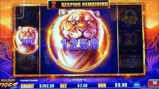 •NEW ! BIG WIN !•GOLDEN TIGER LINK (Ainsworth) Slot •$100 Live Play @ Pechanga Casino•彡栗スロ