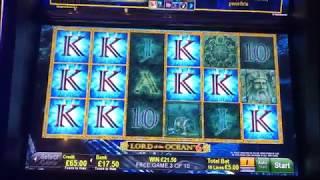 Lord of the Ocean 6 reel bonus -  decent win at £5 max be Novomatic Slot Machine