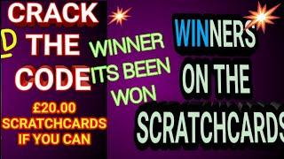 NATIONAL LOTTERY SCRATCHCARDS.""CRACK THE CODE HAS BEEN WON"..BLACK GOLD..GOLDEN FORTUNE..CASHWORD..