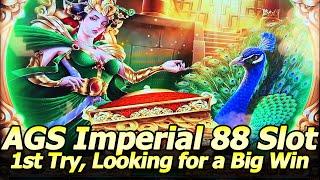 Peacock Beauty Imperial 88 Slot Machine - First Attempts, Live Play, Picking Feature and Free Games!