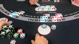 $8,000 Blackjack Hand - make or break session - #100