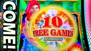 $10 CALMS ME DOWN!!! * COME ON A JOURNEY!!! - New Las Vegas Trials of Atlantis Slot Machine Bonus