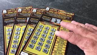 FOUR Deal or No Deal Instant Lottery Scratch Off Tickets