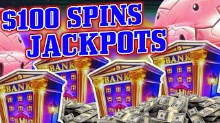 Nonstop Lock It Link Jackpots! - Piggy Bankin High Limit $100 Spins in Las Vegas