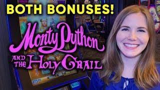 First Time Getting The Jackpot Bonus! Monty Python And The Holy Grail Killer Bunny Slot Machine!