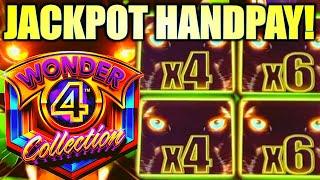 JACKPOT HANDPAY! NEW!! WONDER 4 COLLECTION WILD PANTHER Slot Machine (ARISTOCRAT GAMING)