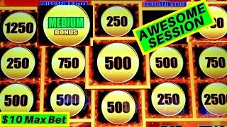 Screaming Links Slot Machine MAX BET Bonus & BIG WINS - Awesome Session w/FREE PLAY | Live Slot Play