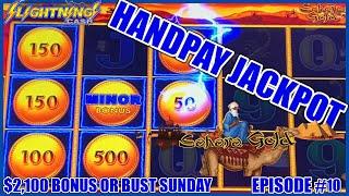 HIGH LIMIT Lightning Link Sahara Gold HANDPAY JACKPOT ️$12.50 Bonus Round Slot Machine Casino