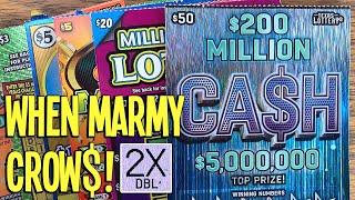 WHEN MARMY CROWS!  PROFIT SESSION! $50 Ticket + Wild Cash Multiplier  $110 TEXAS Lottery