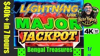 $40k+ in 7 HOURS! Ep 1 Lightning Link Bengal Treasures ChangeItUp MASSIVE Jackpot Session