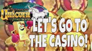 LET'S GET SOME FREE PLAY  ENCHANTED UNICORN  GOLD BONANZA  HERDS OF WINS SLOT MACHINES SAN MANUEL